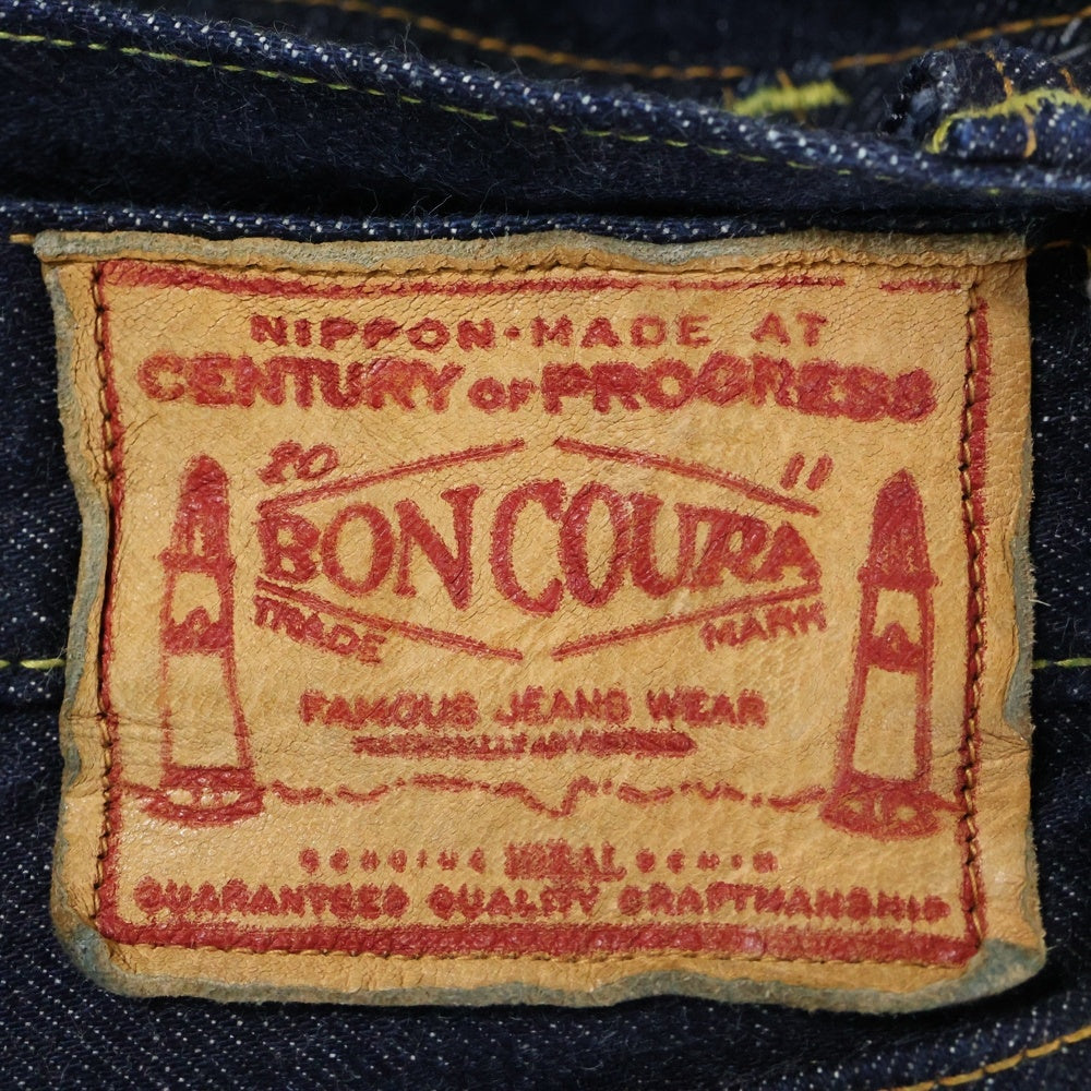 BONCOURA(ボンクラ) XX MODEL ボタンフライ ストレート セルビッジ デニムパンツ ジーンズ インディゴ