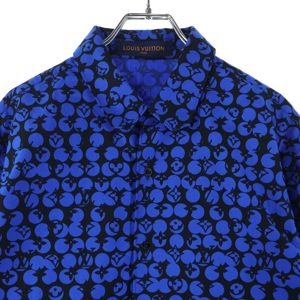 LOUIS VUITTON(ルイヴィトン) 19AW パーフォレーテッドモノグラム RM192M ORS HHS20W 長袖シャツ ブルー