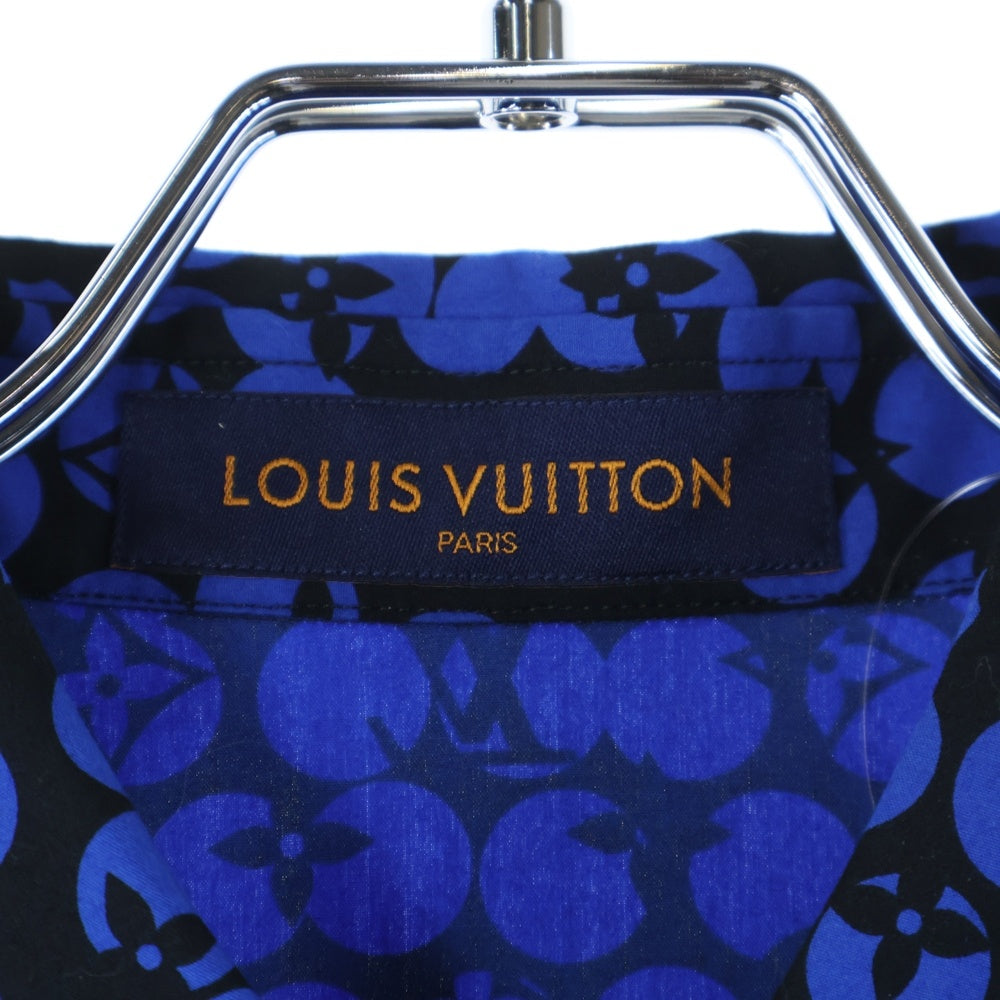 LOUIS VUITTON(ルイヴィトン) 19AW パーフォレーテッドモノグラム RM192M ORS HHS20W 長袖シャツ ブルー