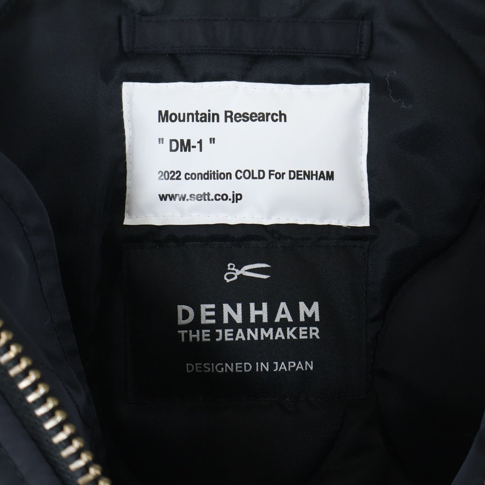 DENHAM(デンハム) ×Mountain Research ワッペンデザイン ブルゾン ジャケット アウター 01-22-09-20-004 ブラック