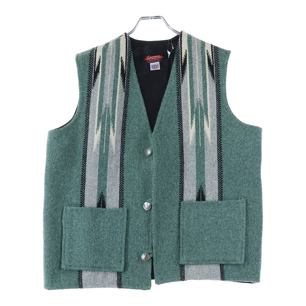 CENTINELA TRADITIONAL ARTS(センチネラトラディショナルアーツ) chimayo vest 23-011-610-0223-3-0 チマヨベスト ウールジャケット カーキ