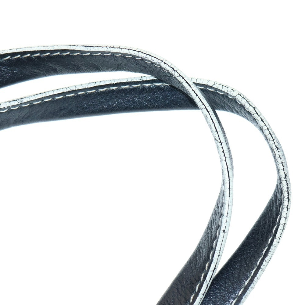 NUMBER (N)INE(ナンバーナイン) 本人期 USA レザートートバッグ サークルシェイプレザージップトートバッグ ブラック