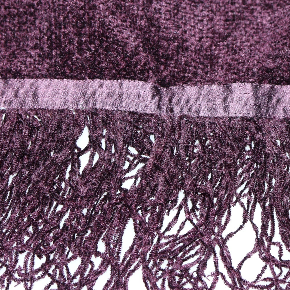 NUMBER (N)INE(ナンバーナイン) 09SS The Lonesome Heroes 本人期 ストール モチーフ刺繍マフラー バーガンディー