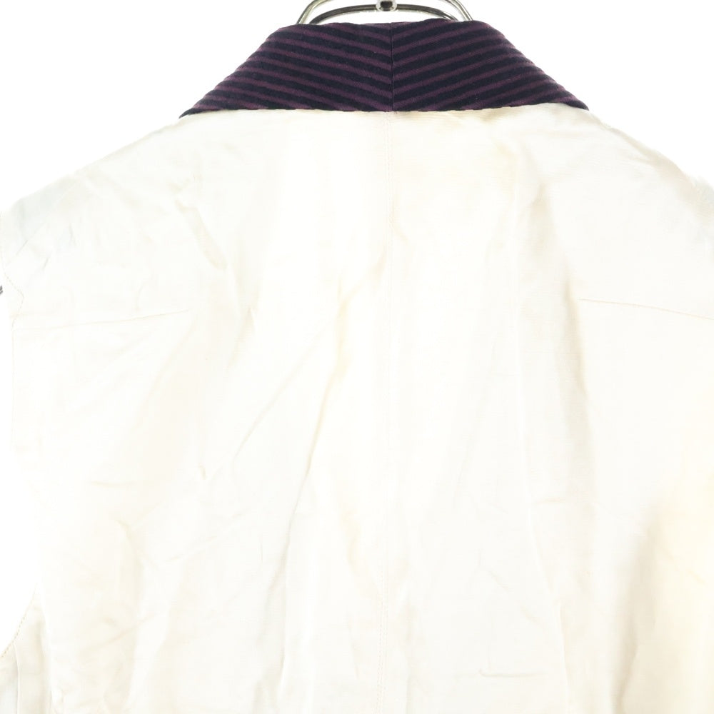 NUMBER (N)INE(ナンバーナイン) 09SS The Lonesome Heroes 本人期 ジレベスト モチーフ 刺繍 金ボタンストライプベスト S09-NJ032A バーガンディー