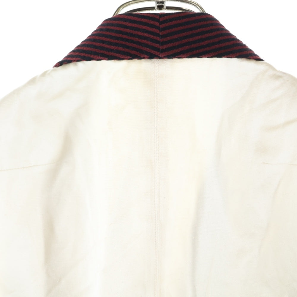 NUMBER (N)INE(ナンバーナイン) 09SS The Lonesome Heroes 本人期 ジレベスト モチーフ刺繍金ボタンストライプベスト S09-NJ032A バーガンディー