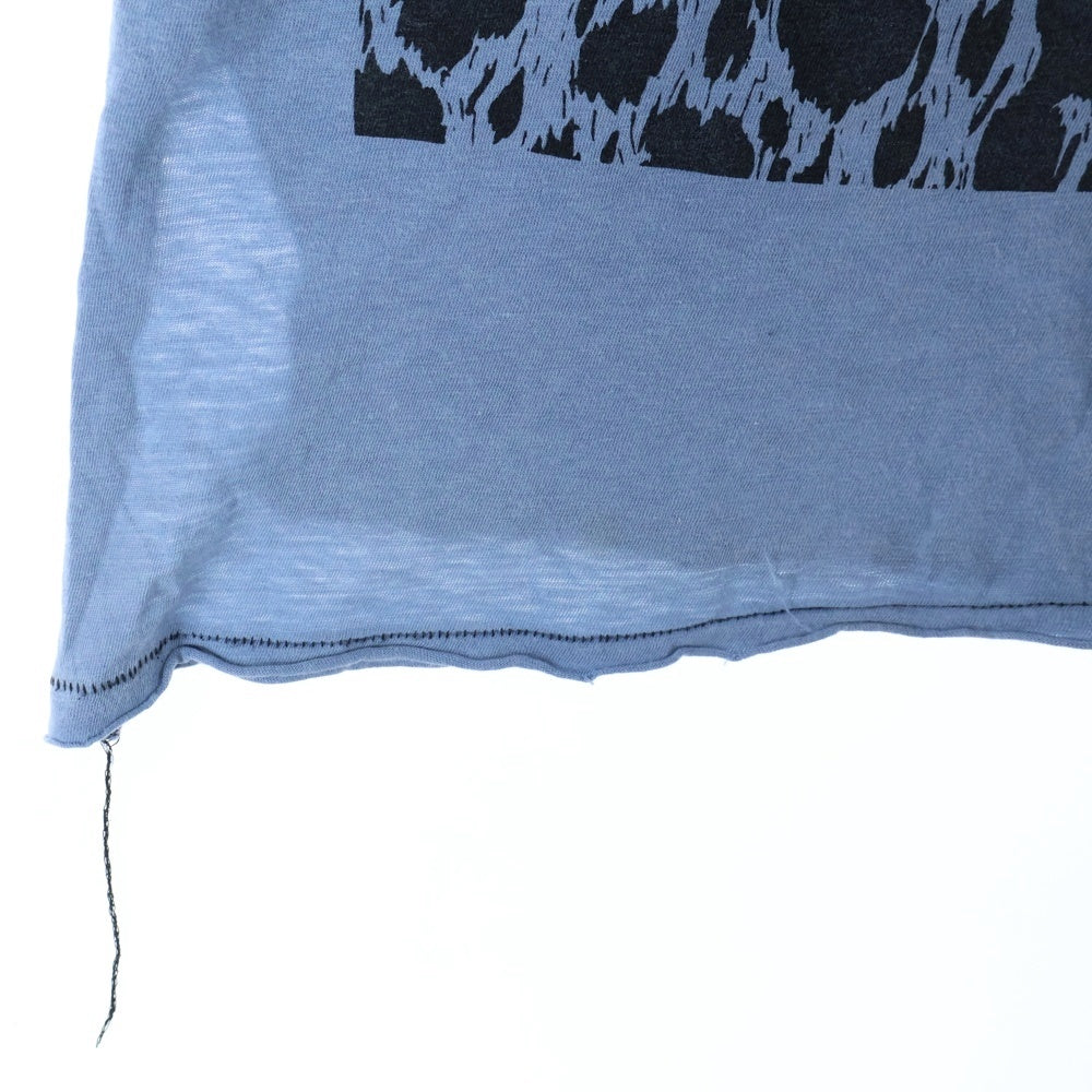 UNDERCOVER(アンダーカバー) 03SS Scab期 レオパード柄タンクトップ ロゴプリントノースリーブ ブルー