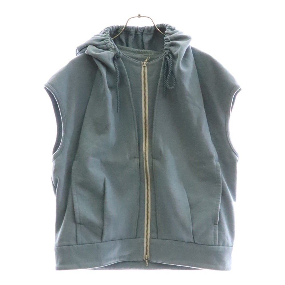 URU TOKYO(ウル トーキョー) ×Digawel ディガウェル ジップアップフーディベスト ブルー