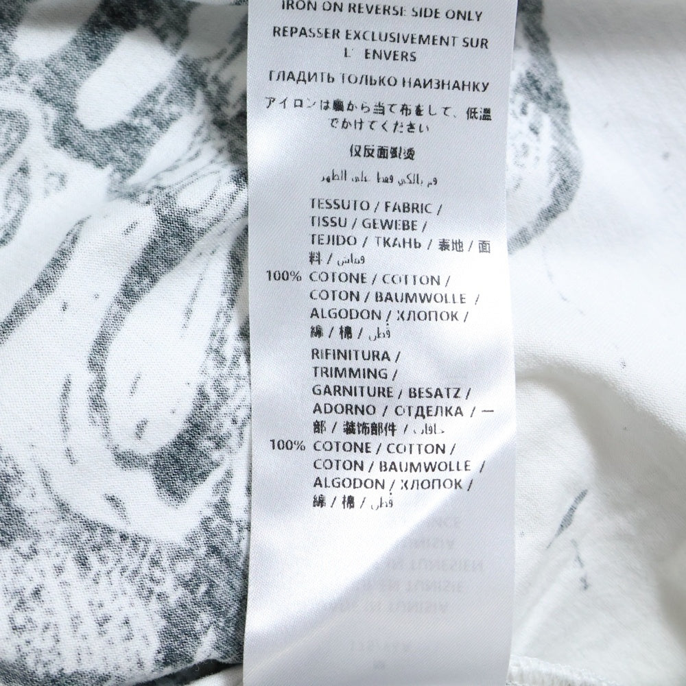 Alexander McQueen(アレキサンダーマックイーン) スカルプリント 半袖Tシャツ カットソー ホワイト 595651 QOZ88
