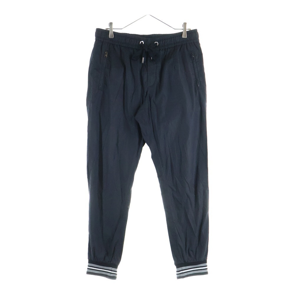 DOLCE & GABBANA(ドルチェアンドガッバーナ) バックロゴ刺繍 イージーパンツ ブラック GYZ1EZ