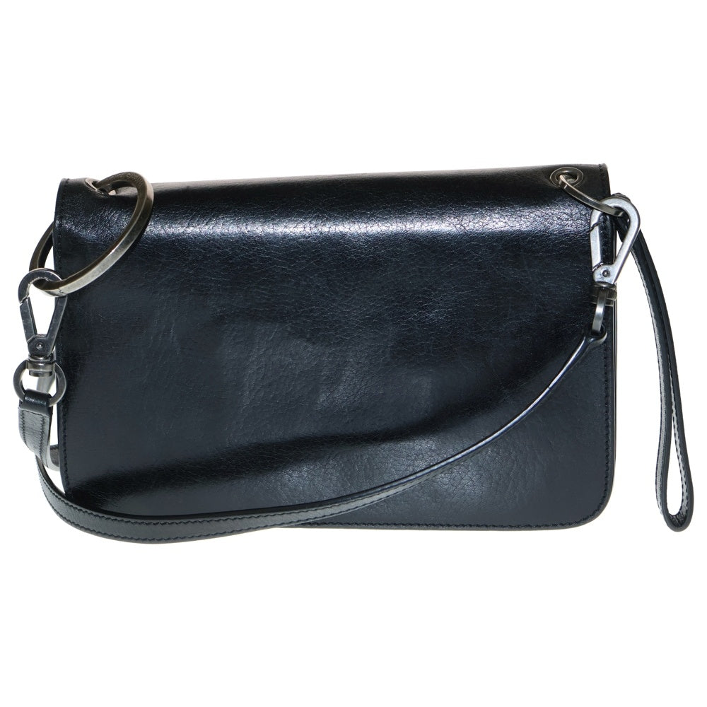 DOLCE & GABBANA(ドルチェアンドガッバーナ) レザー ワンショルダー バッグ ブラック