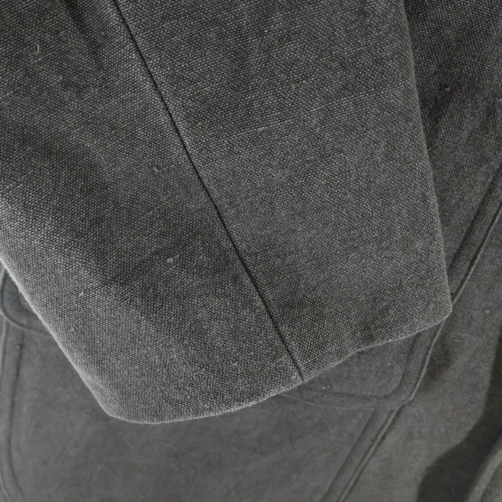 KAPTAIN SUNSHINE(キャプテンサンシャイン) Cotton Hemp Work Coat レザーカラー コットン ヘンプ ワークコート グレー KS25FCO06
