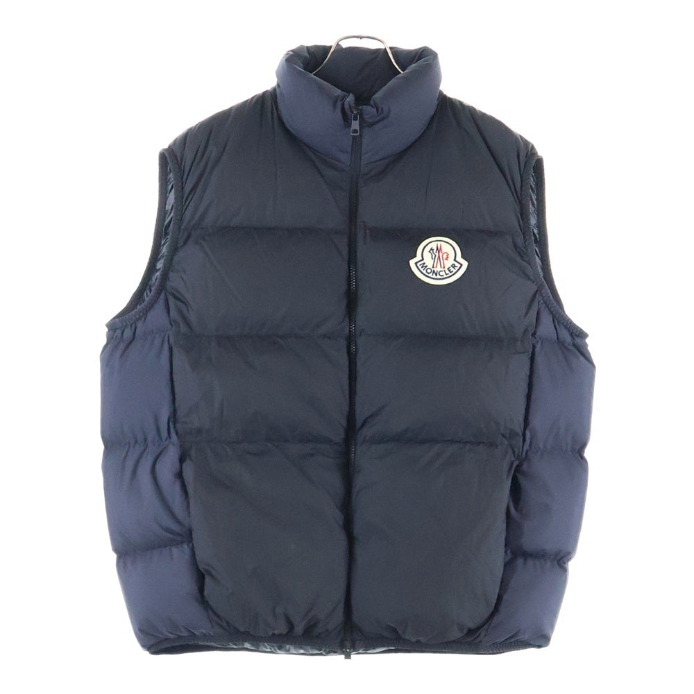 MONCLER(モンクレール) 23AW ALMAZ フロントロゴワッペン ジップアップ ダウンベスト ジャケット I20911A00077