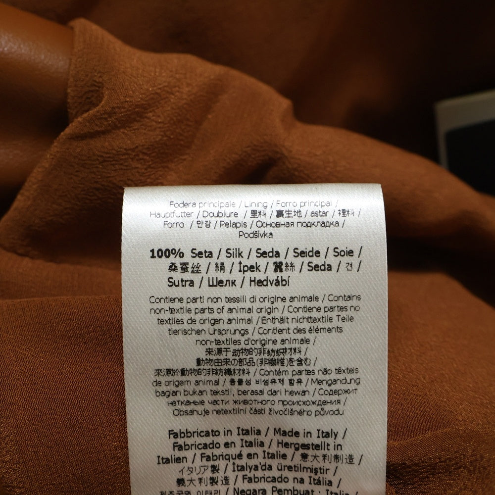 FENDI(フェンディ) 20SS Cropped Leather Jacket クロップドレザージャケット レディースレザージャケット FPJ930 ALBW ブラウン