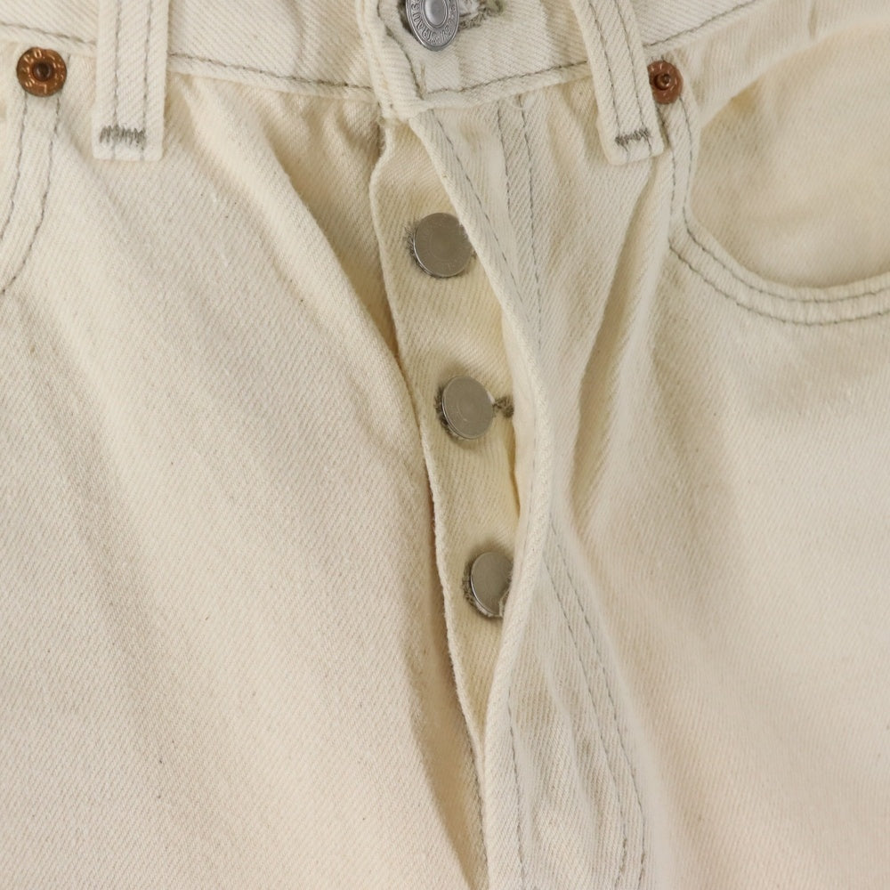Levi's(リーバイス) 90S 501 ボタン裏520 ボタンフライ デニムパンツ ホワイト 501-0652