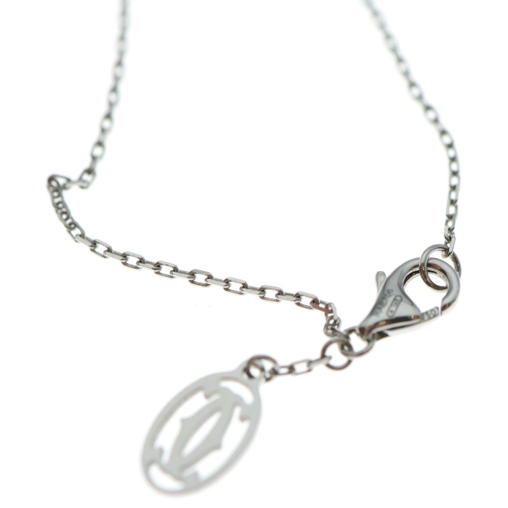 Cartier(カルティエ) 18KWG 2Cチャーム チェーンネックレス ホワイトゴールド 46cm