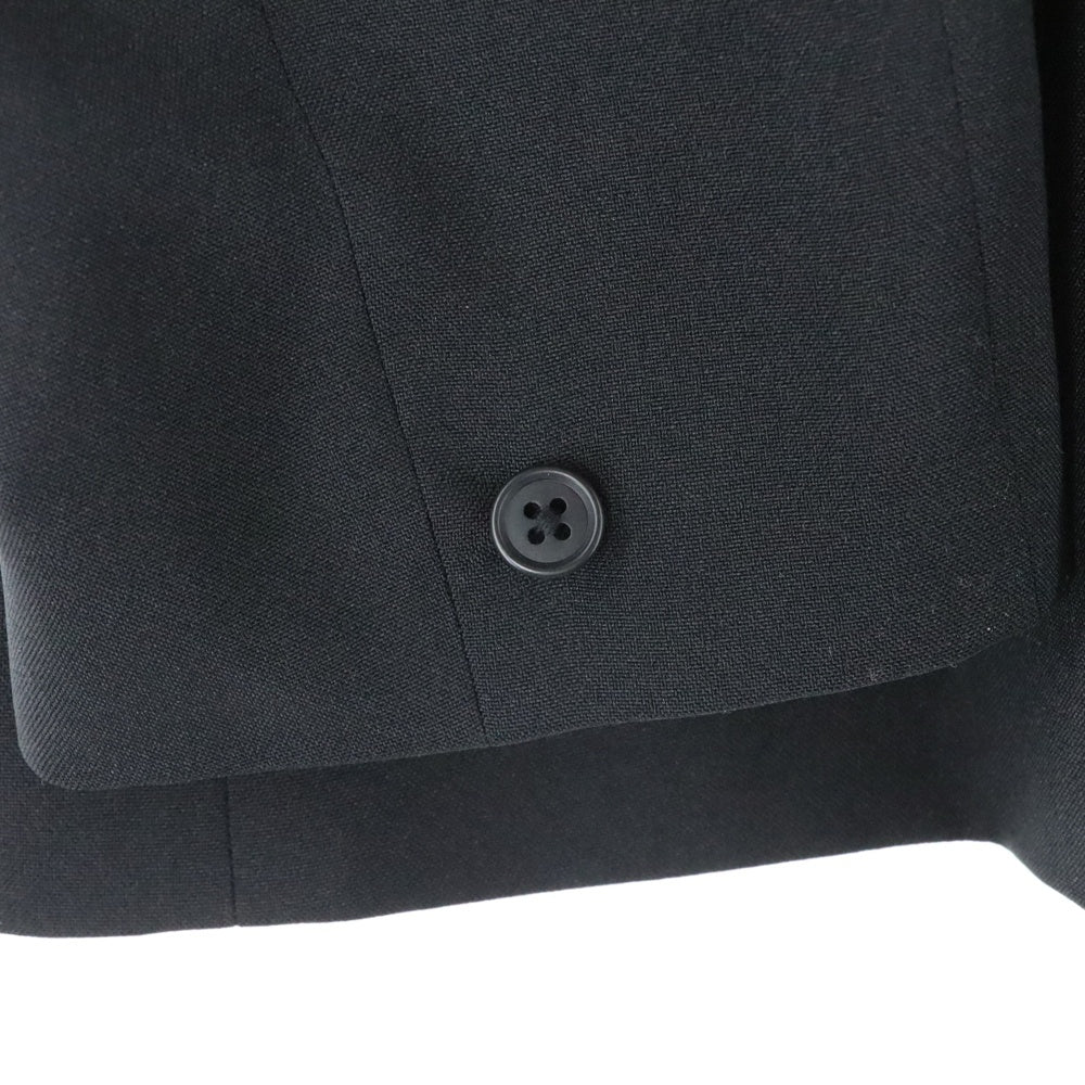 Needles(ニードルス) Raglan Jacket ロゴ刺繍 ジャージ素材 テーラードジャケット ブラック QV1556