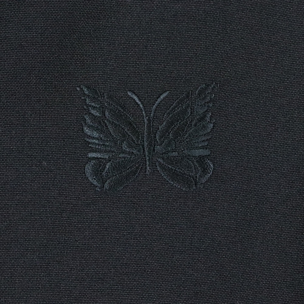 Needles(ニードルス) Raglan Jacket ロゴ刺繍 ジャージ素材 テーラードジャケット ブラック QV1556