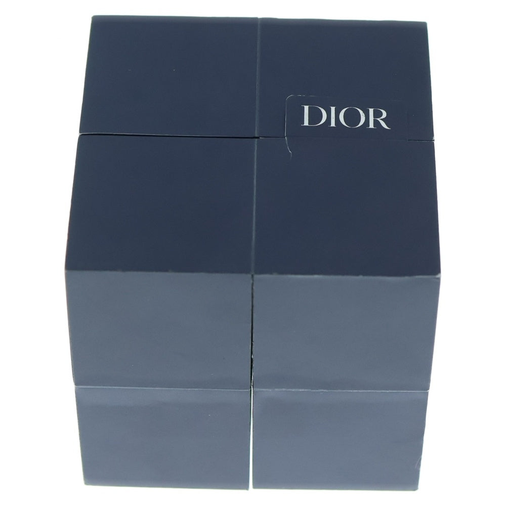 DIOR(ディオール) ×Shawn Stussy Square Ring ショーンステューシー スクエアリング ラインストーンロゴリング 指輪 ゴールド