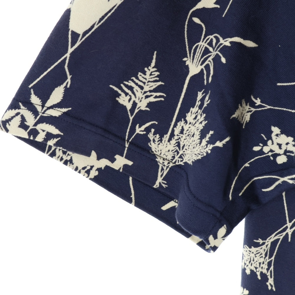 LOUIS VUITTON(ルイヴィトン) 20SS LV Leaf Discharge Tee LV リーフディスチャージTシャツ クルーネック総柄半袖Tシャツ 1A7X30 ネイビー