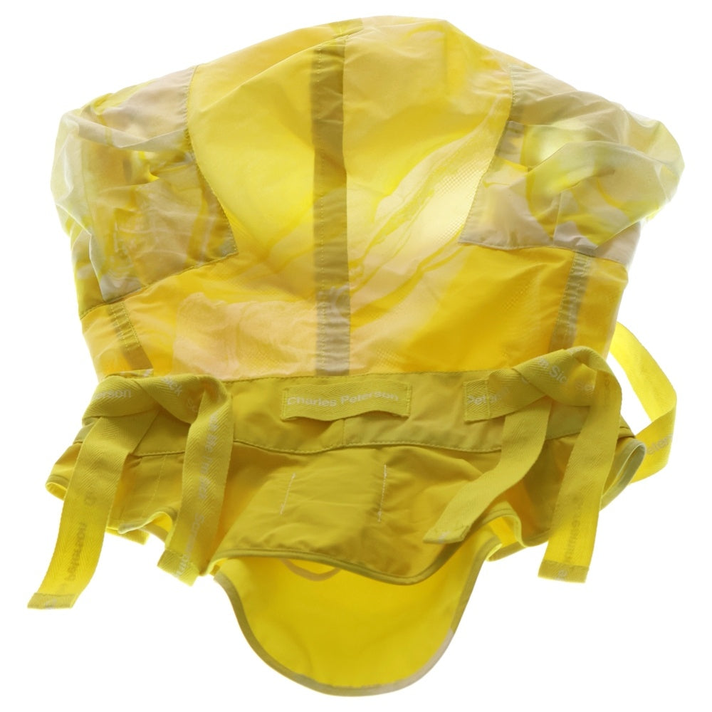 TAKAHIROMIYASHITA The SoloIst.(タカヒロミヤシタザソロイスト) Sample Photo Print Hood サンプル フォトプリントフード ナイロンフーディーハット 帽子 イエロー