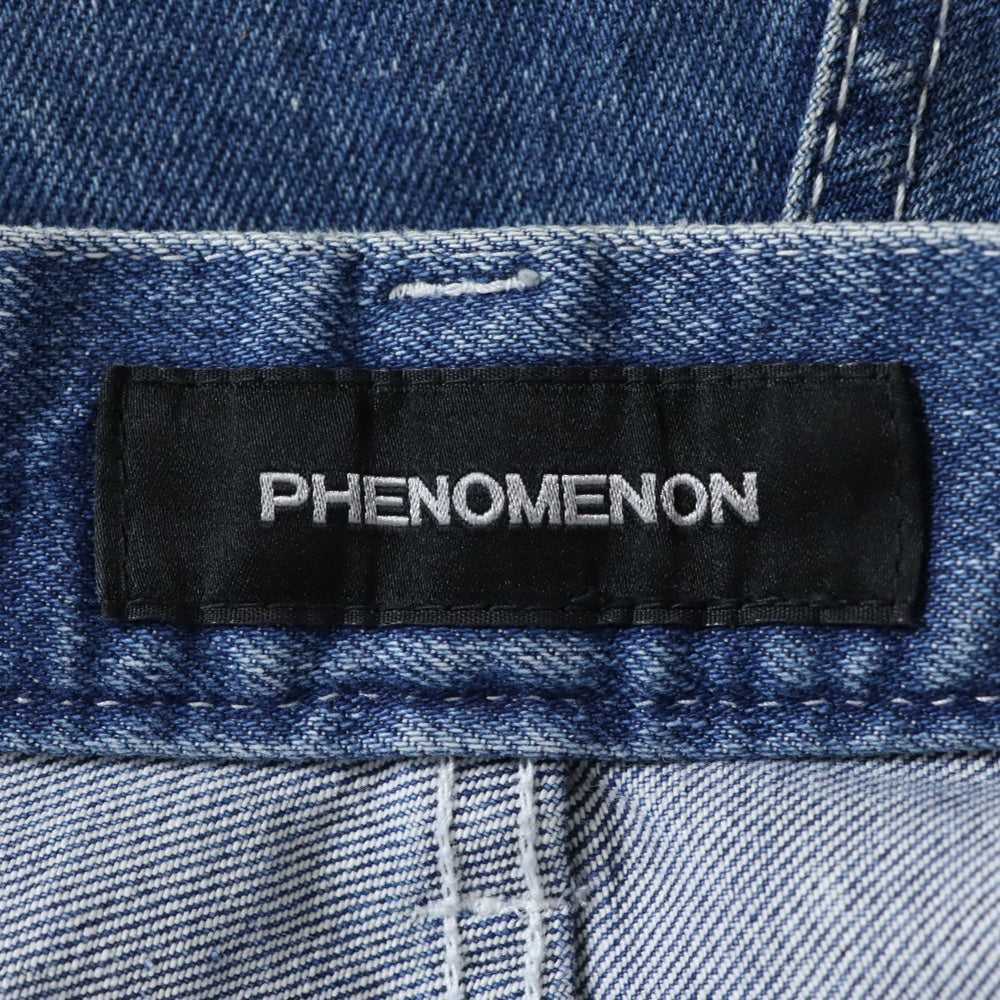 PHENOMENON(フェノメノン) Gemini Denim Pant ジェミニデニムパンツ バイカラーストレートデニムパンツ PH-012 インディゴ/ライトブルー