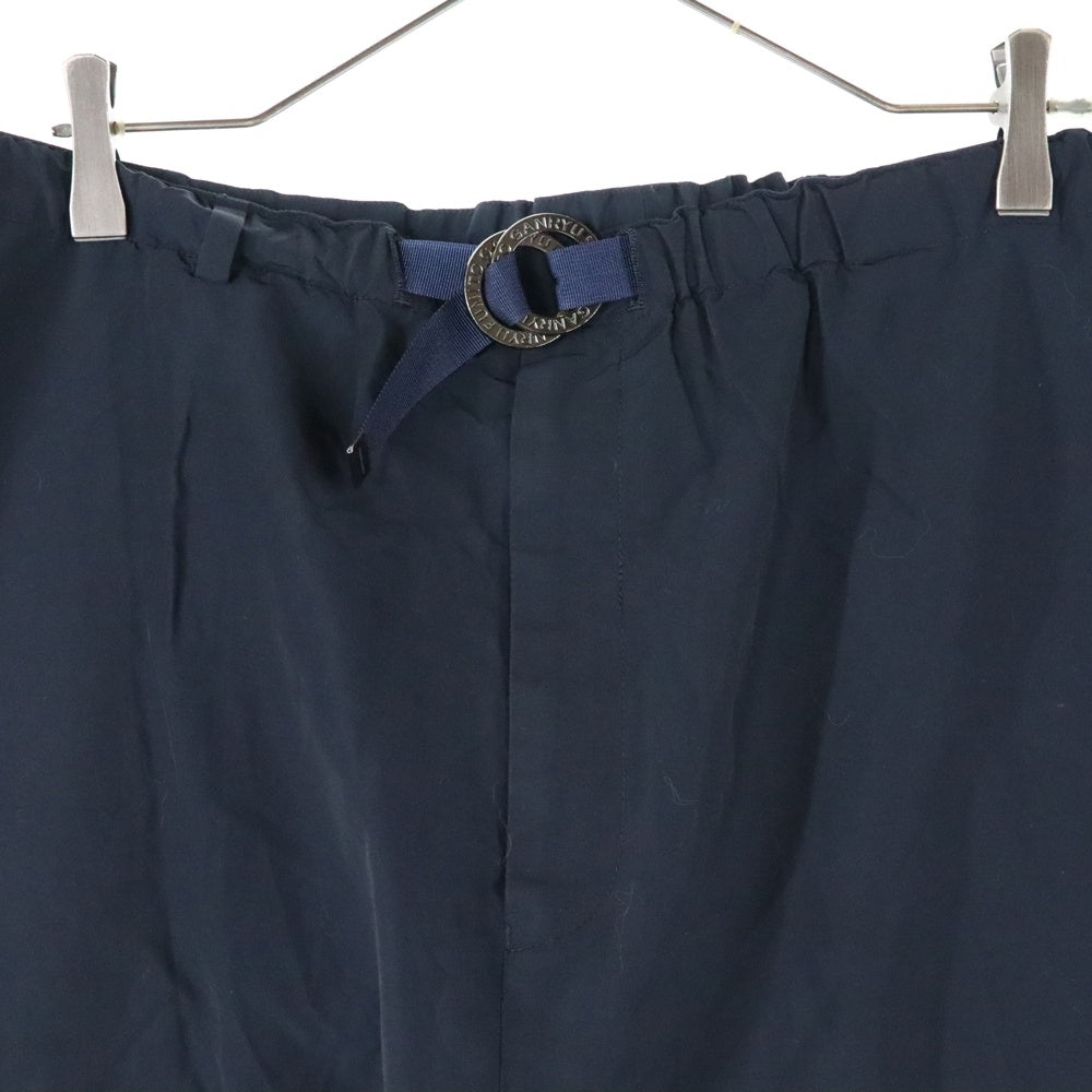 FUMITO GANRYU(フミトガンリュウ) 20SS Tapered ring belt pants テーパードリングベルトパンツ ナイロンサルエルパンツ FU3-PA-39 ネイビー