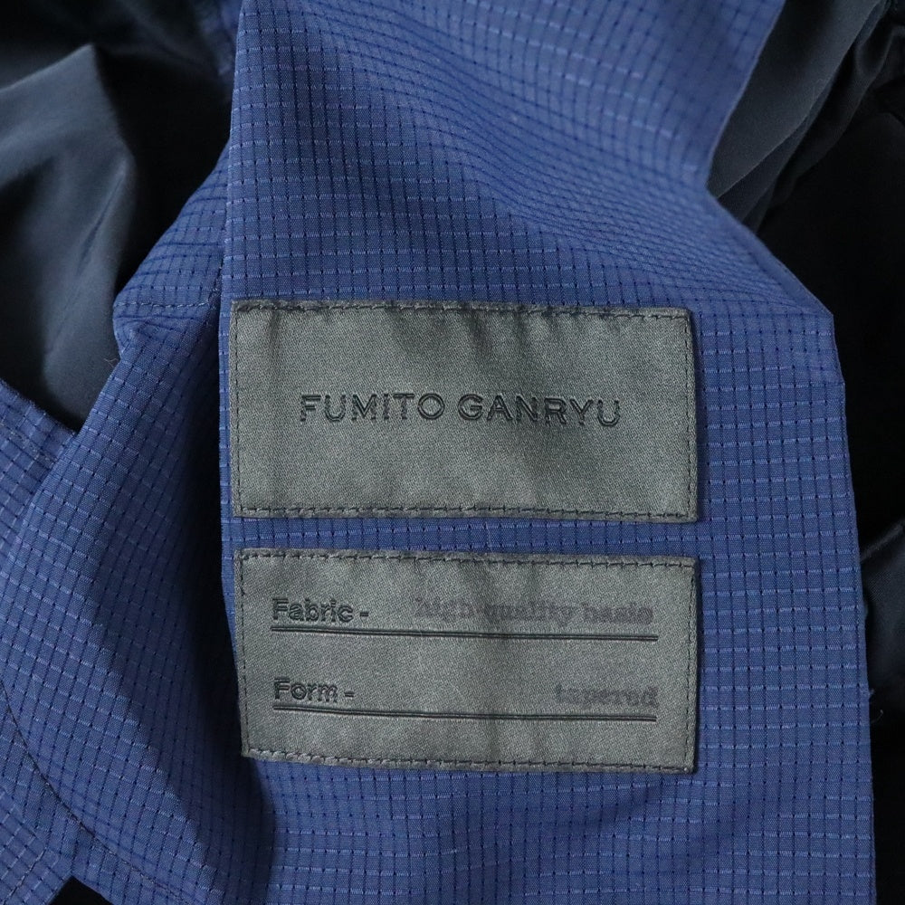 FUMITO GANRYU(フミトガンリュウ) 20SS Tapered ring belt pants テーパードリングベルトパンツ ナイロンサルエルパンツ FU3-PA-39 ネイビー