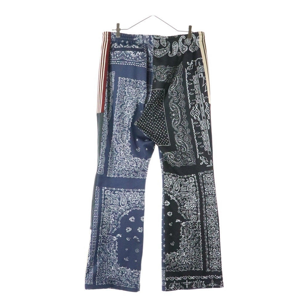 Needles(ニードルス) ×Miyagi Hidetaka Boot-Cut Track Pant ミヤギヒデタカ ブーツカットトラックパンツ ペイズリー総柄サイドラインジャージーフレアパンツ LQ539 マルチ