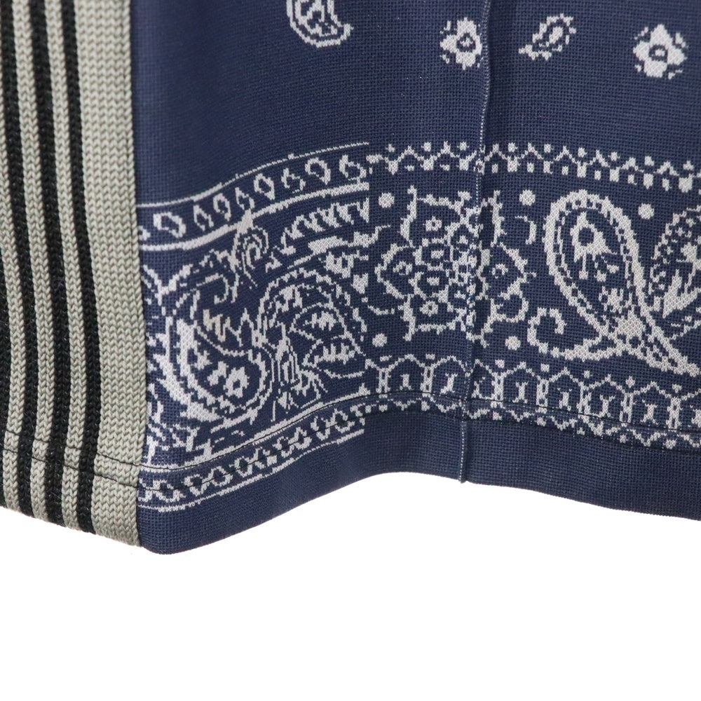 Needles(ニードルス) ×Miyagi Hidetaka Boot-Cut Track Pant ミヤギヒデタカ ブーツカットトラックパンツ ペイズリー総柄サイドラインジャージーフレアパンツ LQ539 マルチ