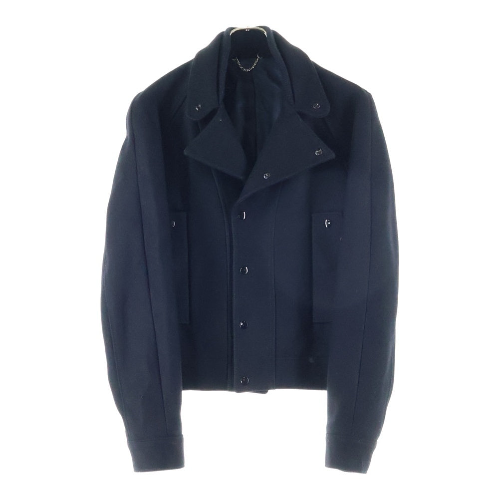 BALENCIAGA(バレンシアガ) ウール スナップボタン ジャケット ブラック 205057 TP814