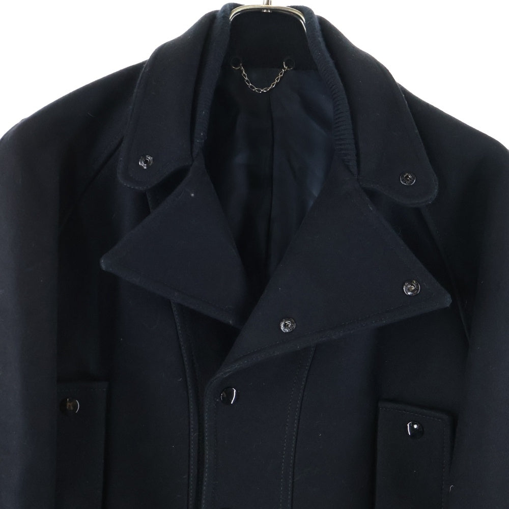 BALENCIAGA(バレンシアガ) ウール スナップボタン ジャケット ブラック 205057 TP814