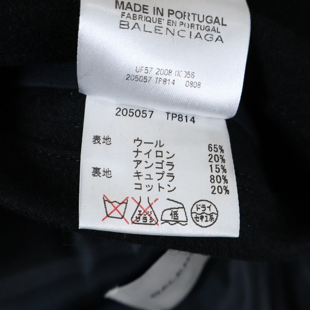 BALENCIAGA(バレンシアガ) ウール スナップボタン ジャケット ブラック 205057 TP814