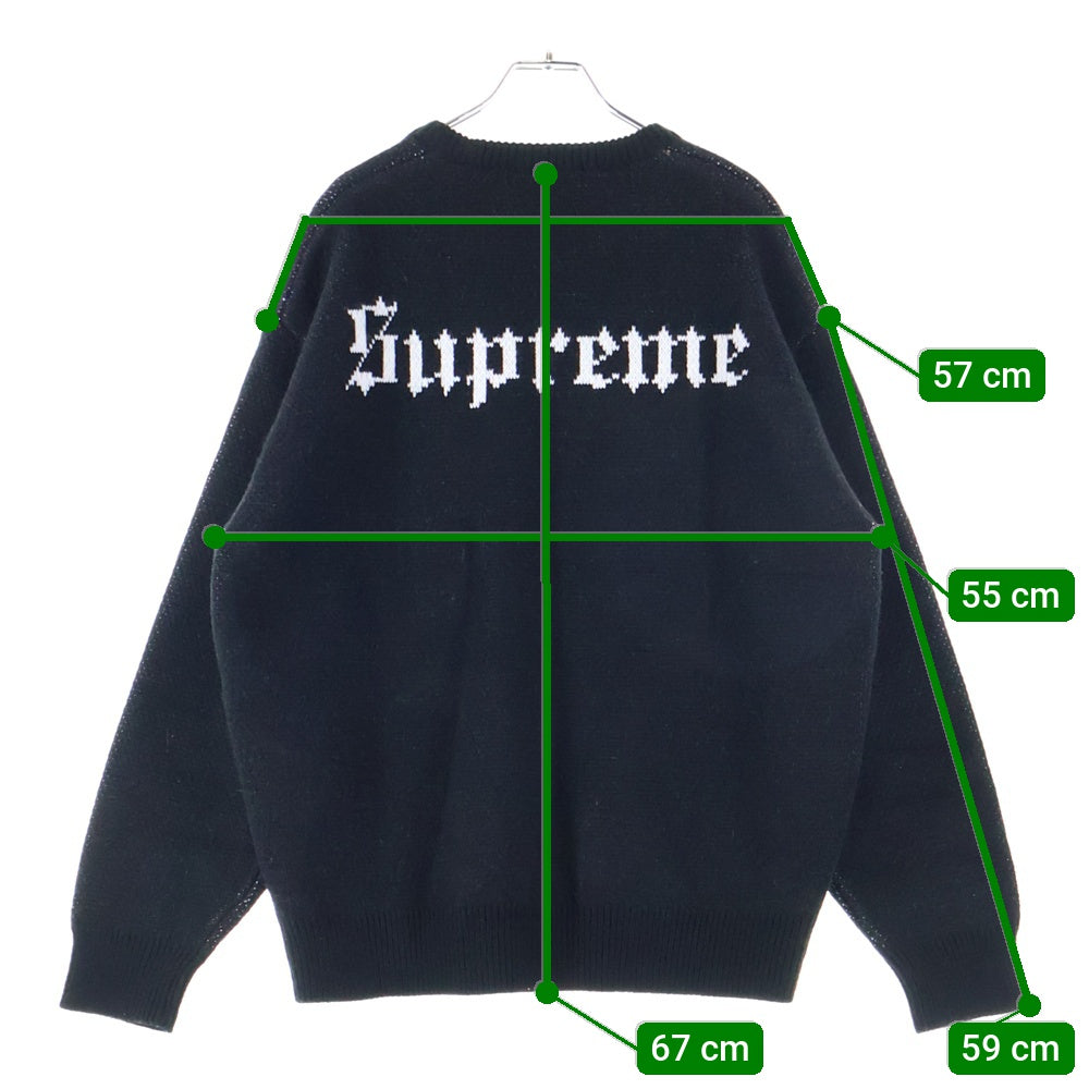 SUPREME(シュプリーム) 24AW Snow White Sweater スノーホワイトセーター 白雪姫 ニット ブラック