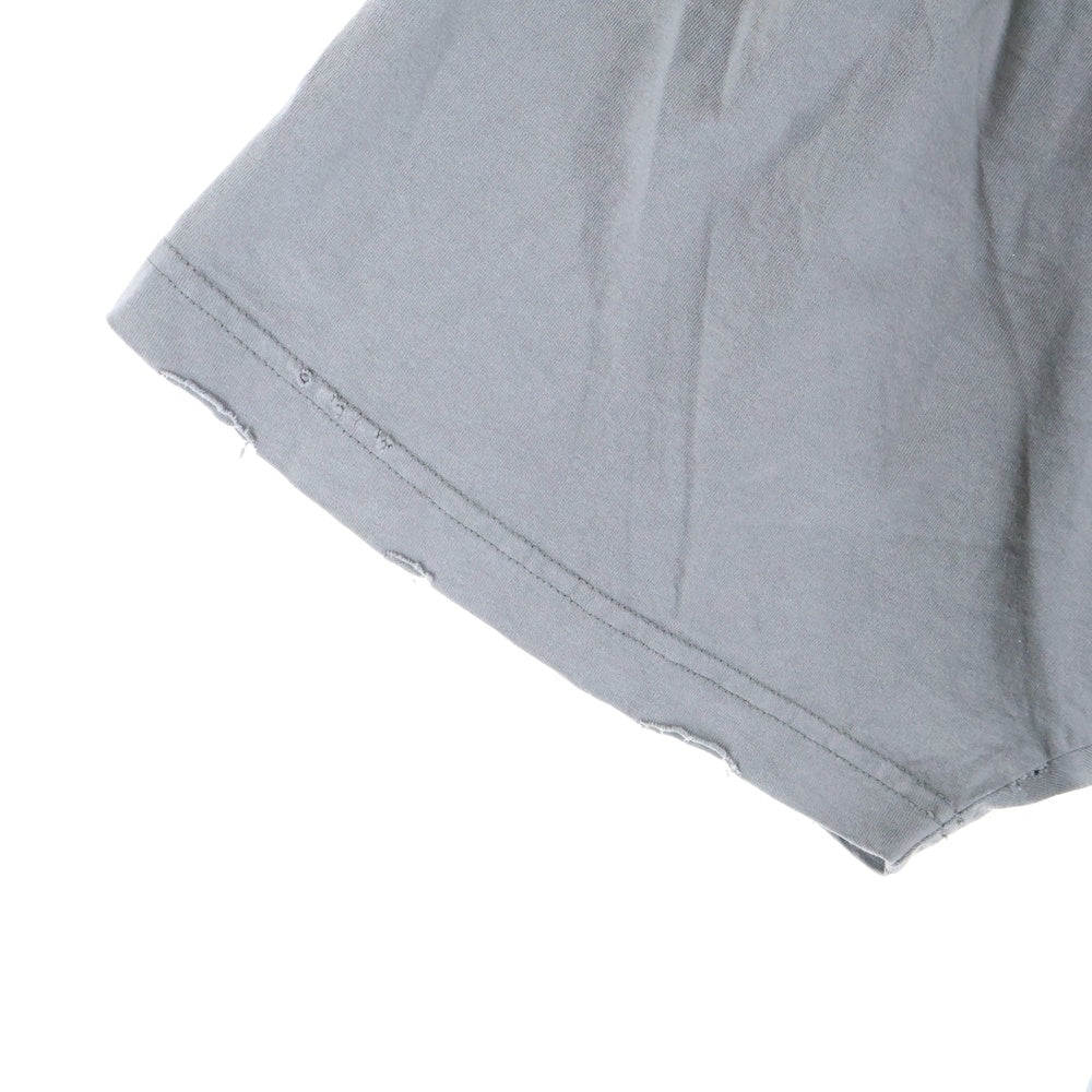 BALENCIAGA(バレンシアガ) 25SS HUMAN BEING ヒューマンビーング ダメージ加工 半袖Tシャツ カットソー ダークグレー 824285 TSVV1