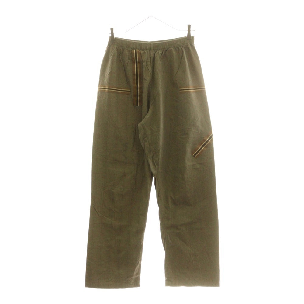 NUMBER (N)INE(ナンバーナイン) 03SS カート期 パジャマセットアップ テープディテールチェックセットアップ ブラウン