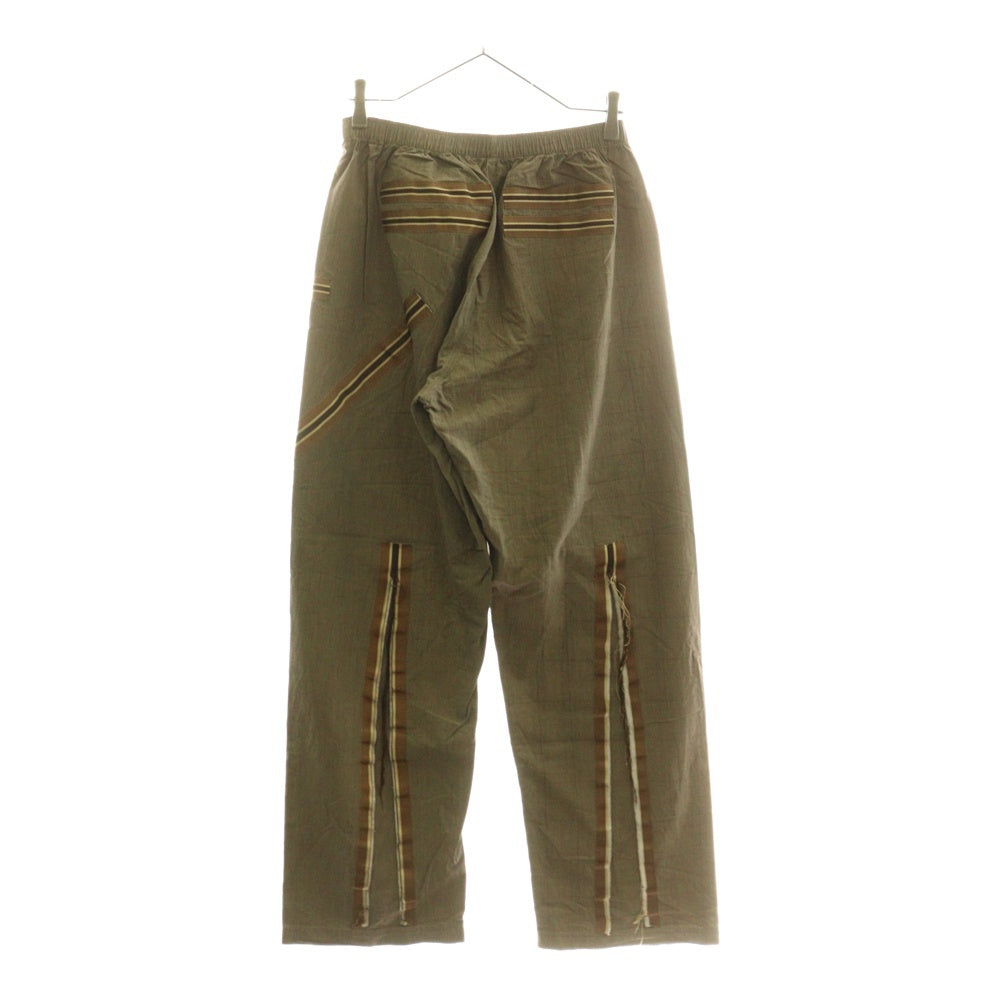 NUMBER (N)INE(ナンバーナイン) 03SS カート期 パジャマセットアップ テープディテールチェックセットアップ ブラウン