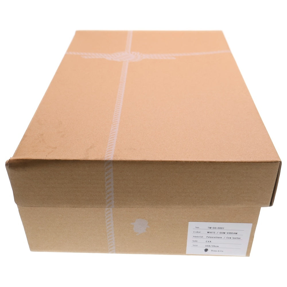 Tomo&co(トモアンドシーオー) G GOLF ジーゴルフ タッセルジャーマントレーナー レザーローカットスニーカー TM-GOLF-0001 ホワイト