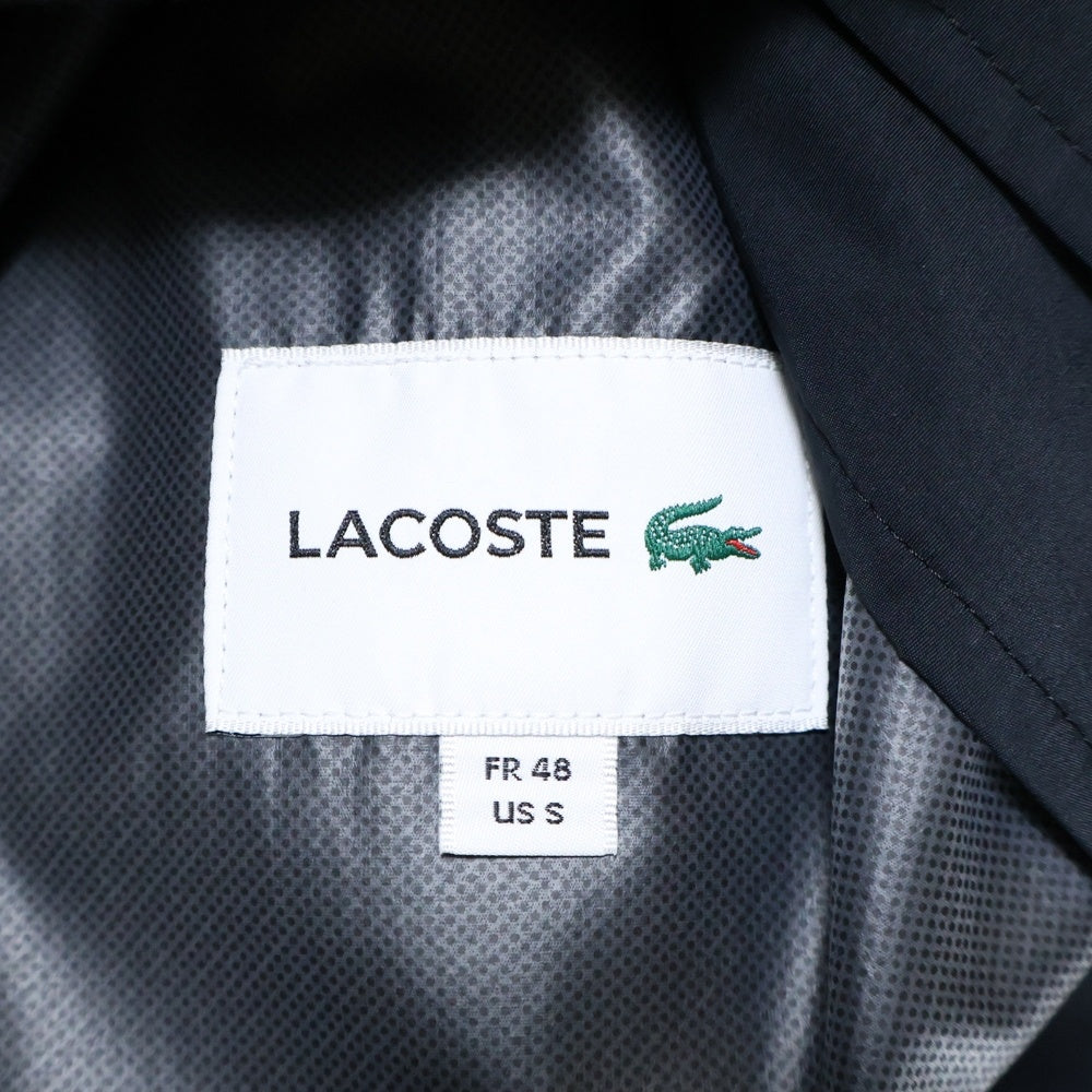 LACOSTE(ラコステ) ジップアップ ナイロンスイングトップ ジャケット ブルゾン ブラック