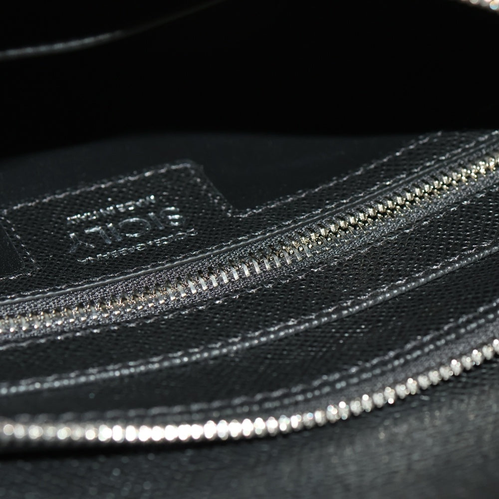 DOLCE & GABBANA(ドルチェアンドガッバーナ) SICILY シシリー カーフスキン ショルダー付き 2WAY ハンドバッグ ブラック