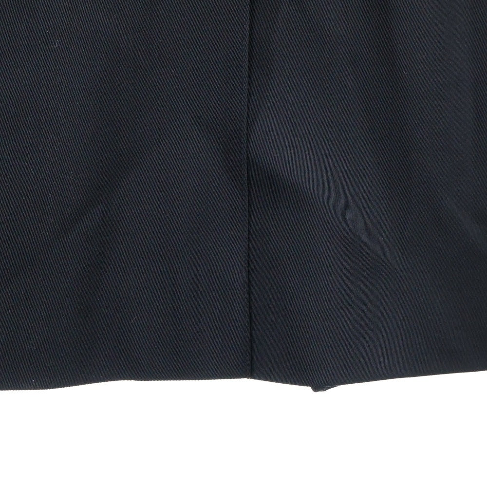 COMOLI(コモリ) ウールギャバ バルカラーロングコート ブラック