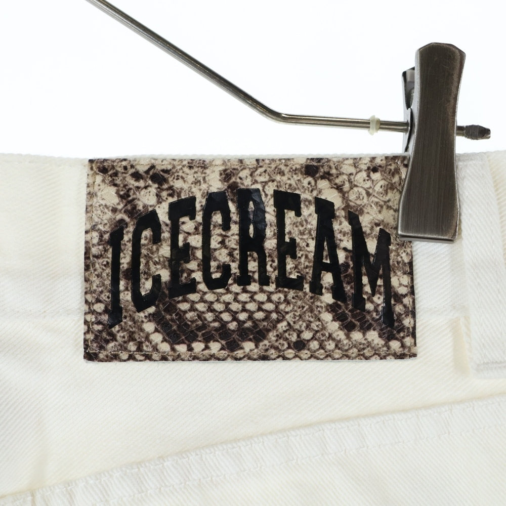 BILLIONAIRE BOYS CLUB(ビリオネアボーイズクラブ) ICE CREAM STRAIGHT JENAS アイスクリーム ストレート デニムパンツ ホワイト 1539355