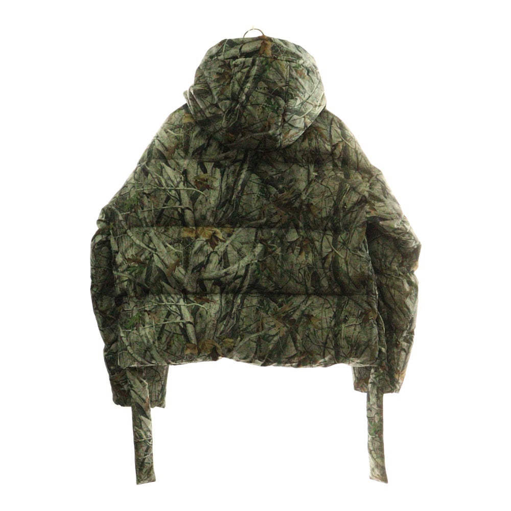 STAMPD(スタンプド) リアルツリー 総柄 ジップアップ フーデッド ダウン ジャケット