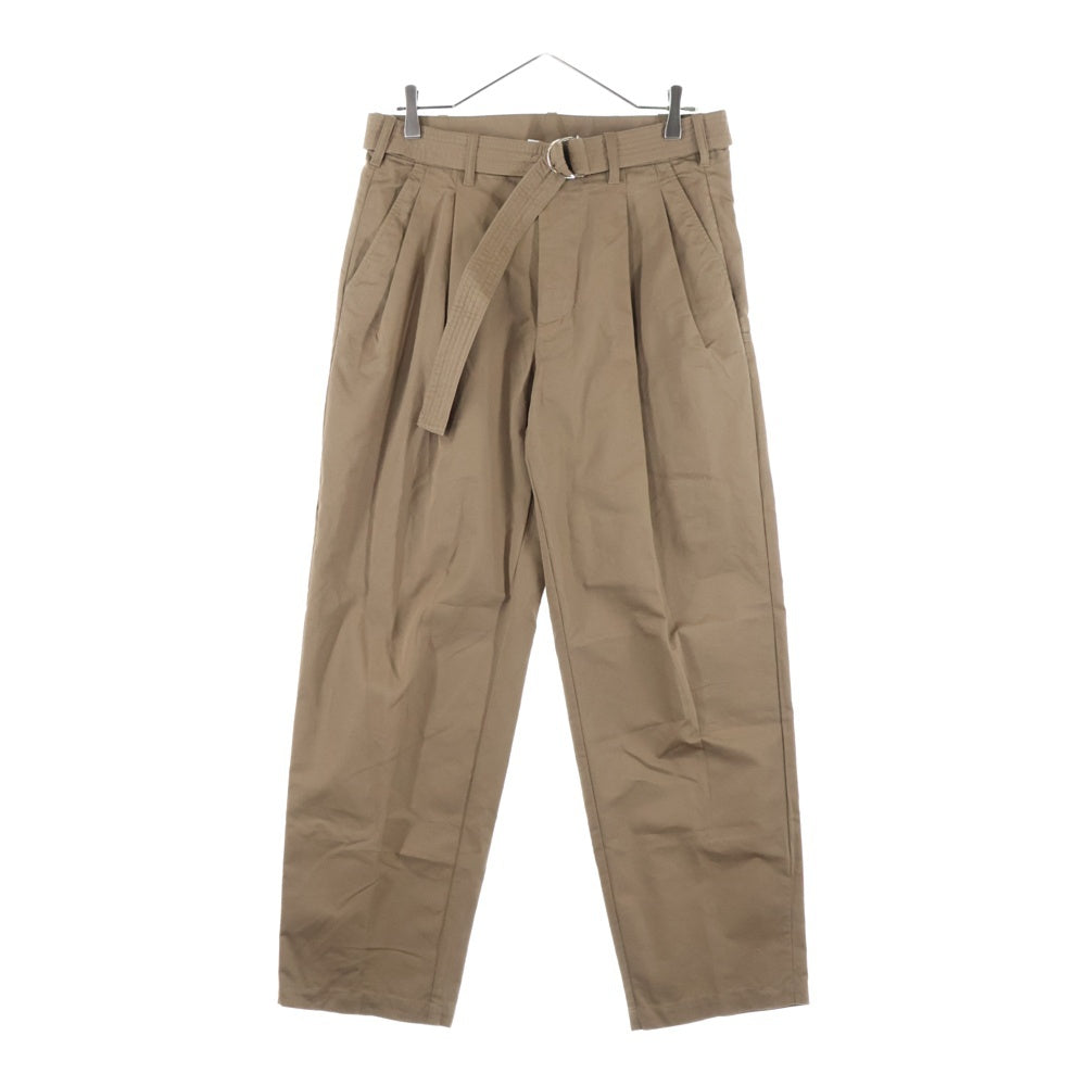 KITH(キス) 23SS Montrose Belted Pant モントローズ ベルトパンツ ブラウン KHM060279