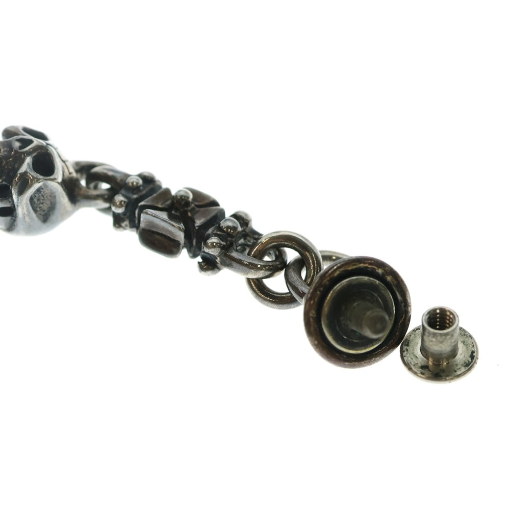 Travis Walker(トラヴィスワーカー) スカル クロス ダガーモチーフ ウォレットハンガー シルバー