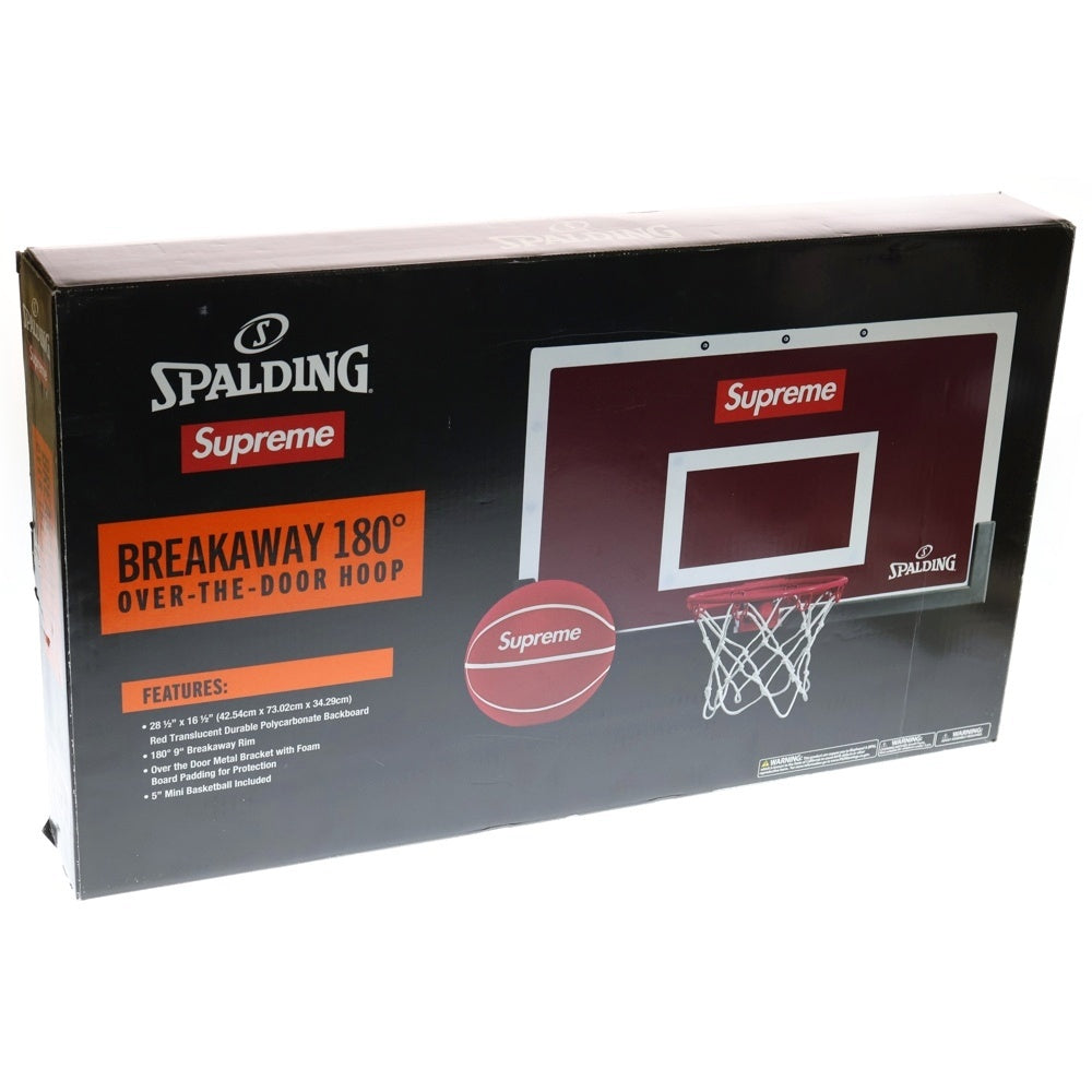 SUPREME(シュプリーム) 23AW ×SPALDING Mini Basketball Hoop スポルディング ミニバスケットボールフープ バスケットゴール ボード レッド/ホワイト
