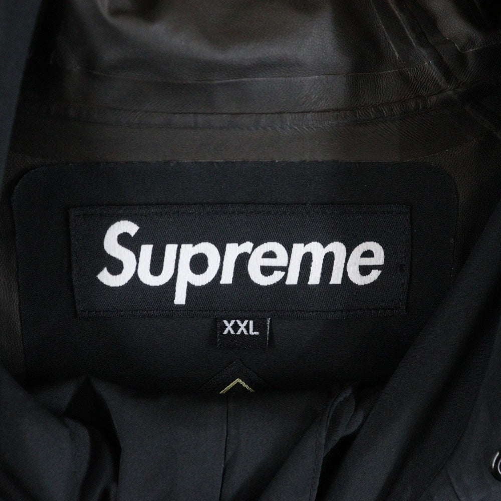 SUPREME(シュプリーム) 22SS Gore-Tex Paclite Jacket ゴアテックスパックライトジャケット ジップアップナイロンフーデットジャケット ブラック