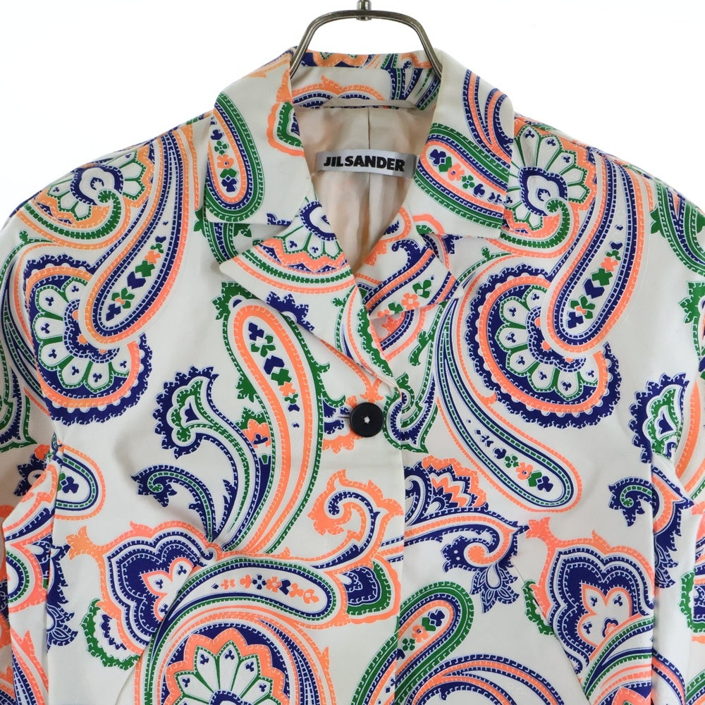 JIL SANDER(ジルサンダー) Le Chatelier Paisley Print Blazer ル シャトリエ ペイズリープリントブレザー 4B レディース総柄クロップドブレザー 20121W02376 マルチ