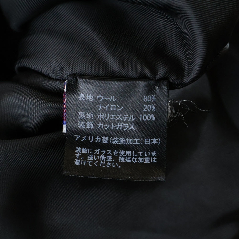 SCHOTT(ショット) U.S.740N PEA JACKET ピージャケット レディーススタッズ装飾ジャケット ブラック