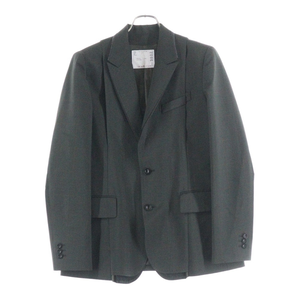 Sacai(サカイ) 25AW グレンチェックテーラードジャケット 25-03802M カーキ 3 ITJI6DPLVS54