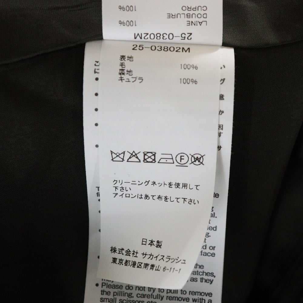 Sacai(サカイ) 25AW グレンチェックテーラードジャケット 25-03802M カーキ 3 ITJI6DPLVS54